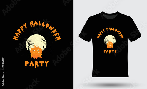 Halloween spooky retro Vintage t shirt design 23