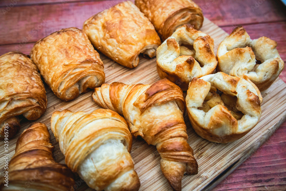 French bread croissants sour dough food gourmet bakery