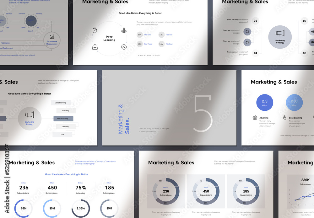 Business Plan Presentation Layout Stock Template | Adobe Stock