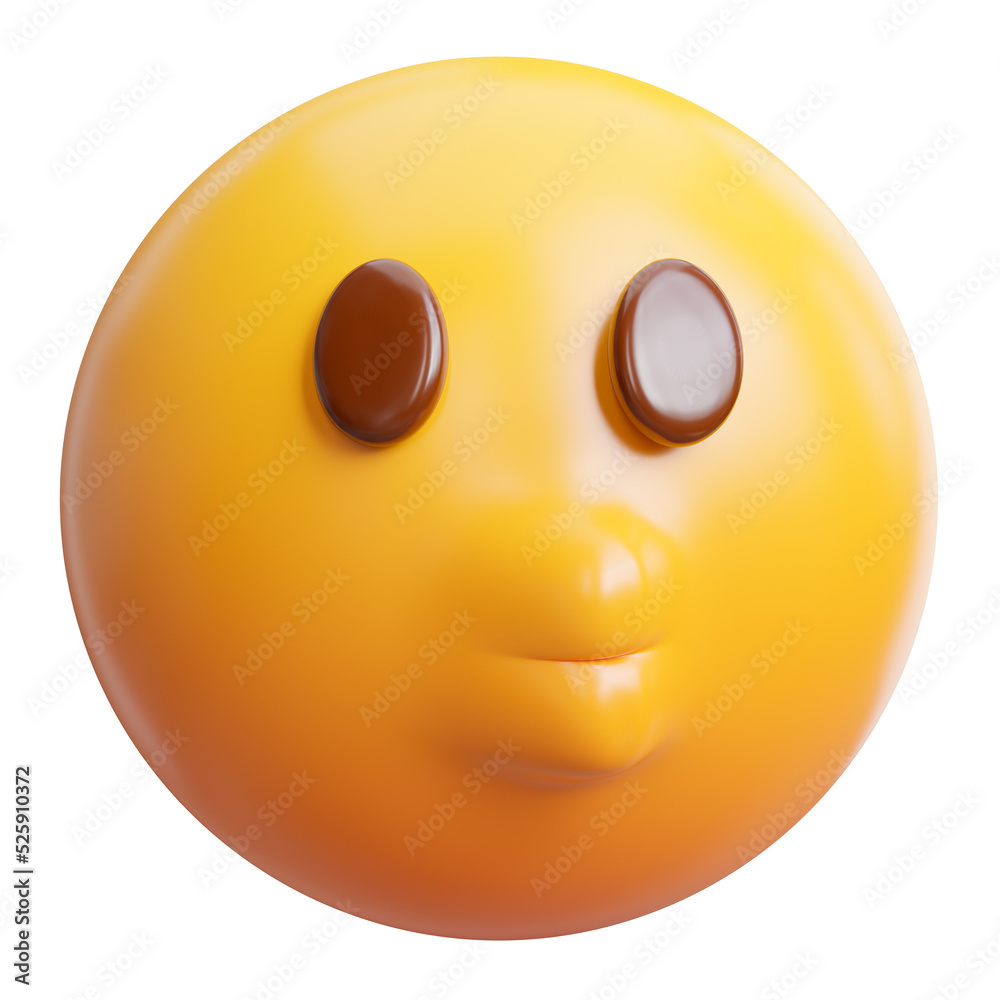 Fototapeta premium emoji 3d icon.