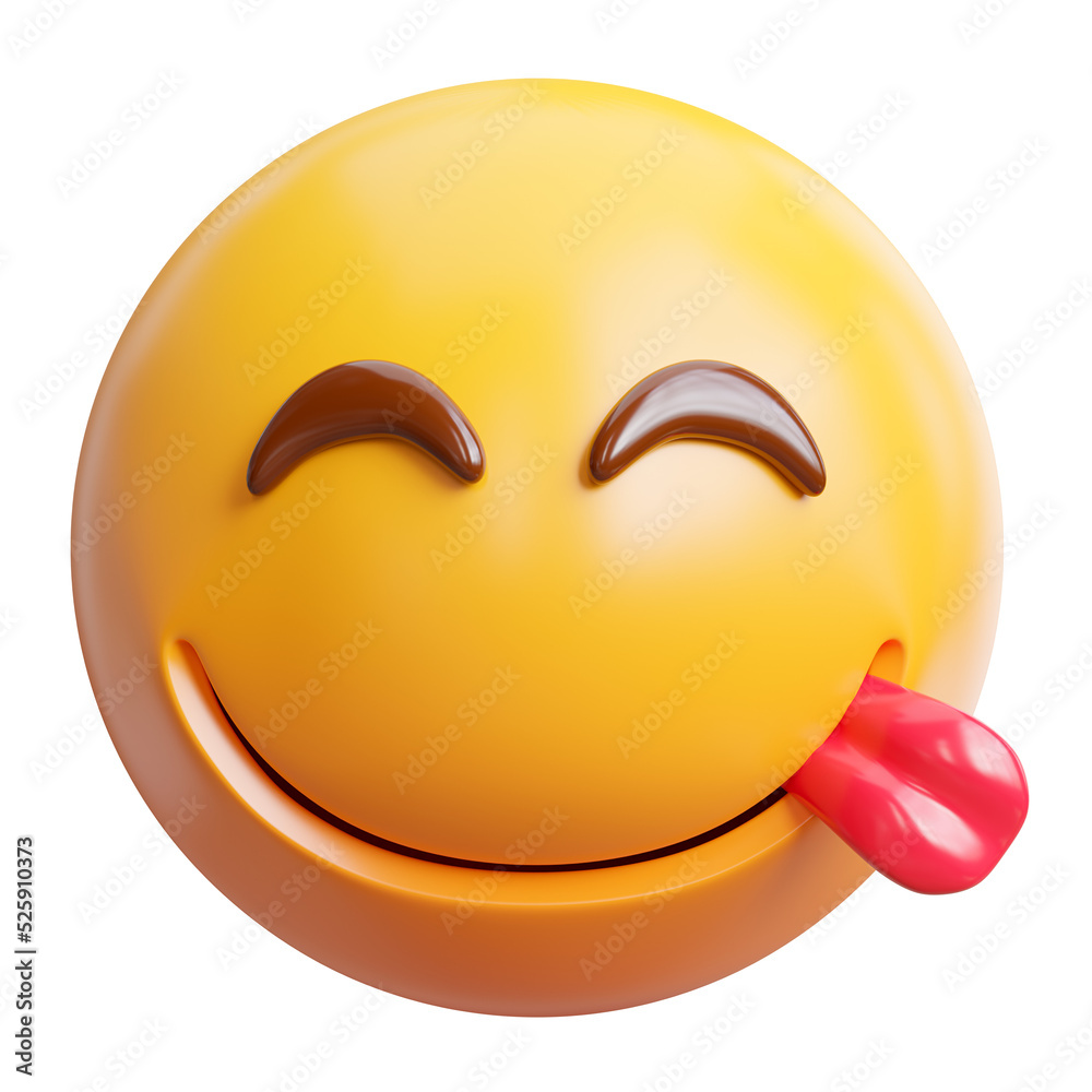 Fototapeta premium emoji 3d icon.