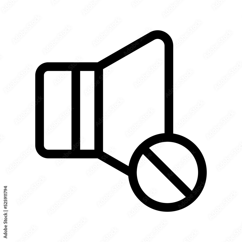 Mute icon. Sound Off sign. vector illustration Mute icon. Sound Off sign. vector illustration