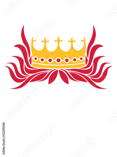 Rote Haare Königin Krone 