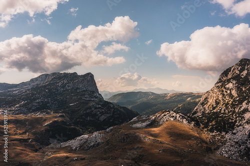 mountains in the morning 