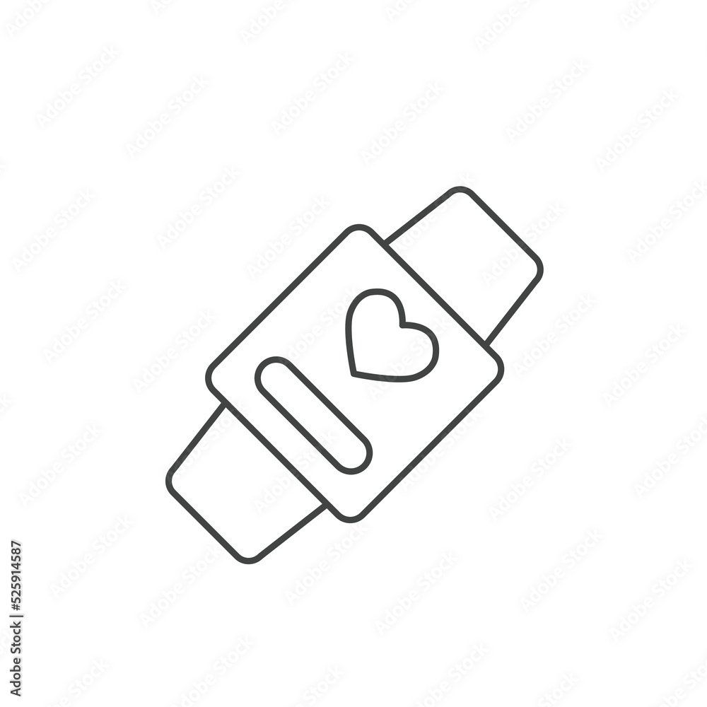 Fitness tracker smart watch icons symbol vector elements for infographic web Fitness tracker smart watch icons symbol vector elements for infographic web