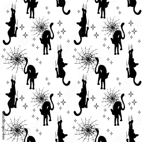 Vector set of Halloween clipart. Trendy, beautiful illustration for seasonal design, textile, playroom decoration or greeting card. Drawn by hand.