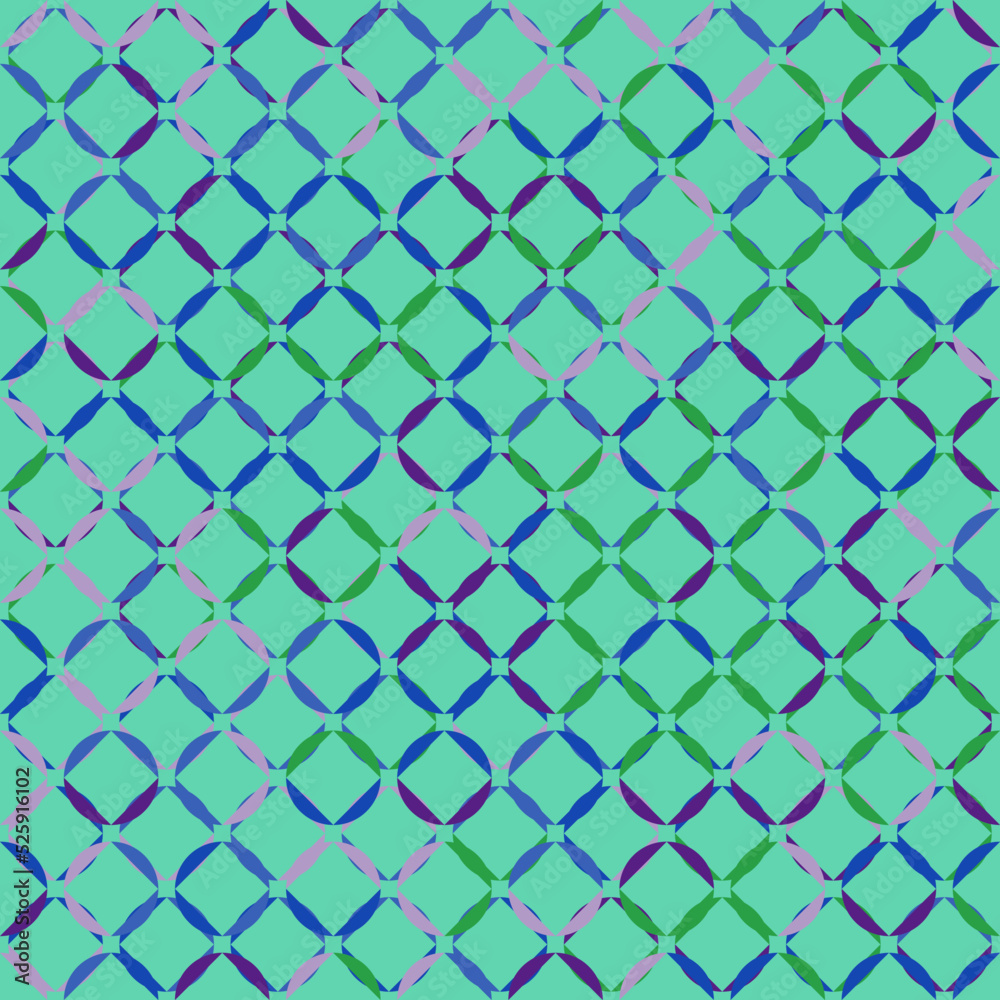 Fototapeta premium Color Rhombus tile tessellation pattern illustration