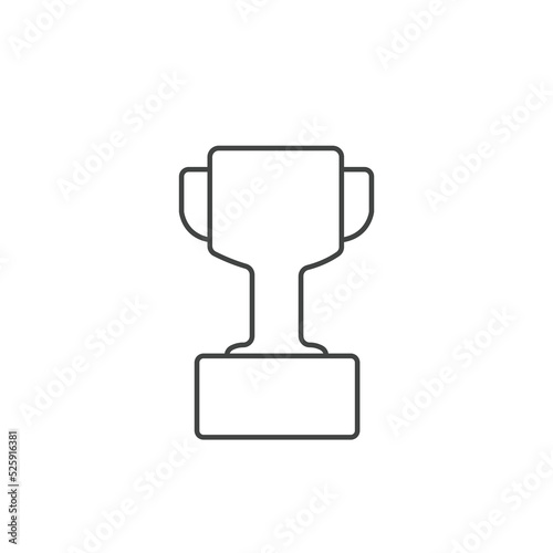 Trophy icons  symbol vector elements for infographic web