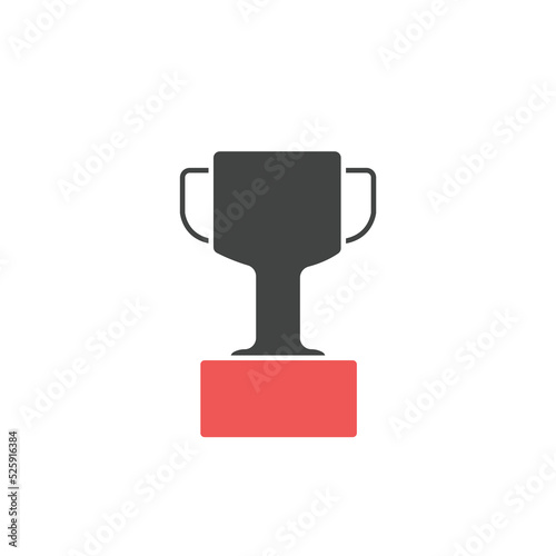 Trophy icons  symbol vector elements for infographic web