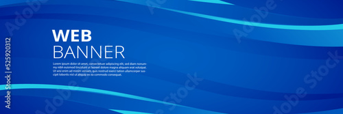 Abstract blue background with space, Gradient, abstract background with waves, Blue gradient, Blue banner