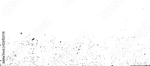 Abstract vector noise. Small particles of debris and dust. Distressed uneven background. Grunge texture overlay with fine grains isolated on white background. Vector illustration. EPS10.