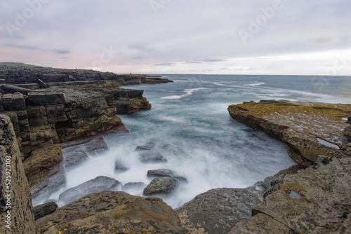 Atlantic Ocean coast in Ballaghaline, Clare County, Ireland © loic