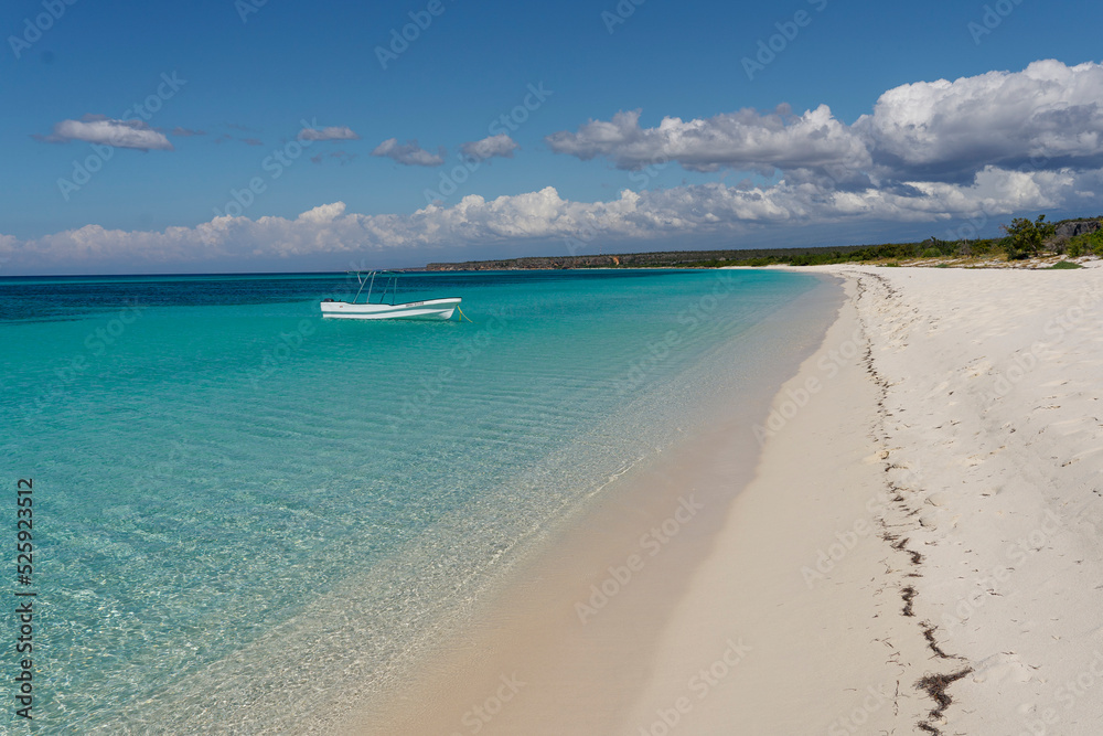 Dominican Republic. Bahia de Las Aguilas beach. Virgin beach.
