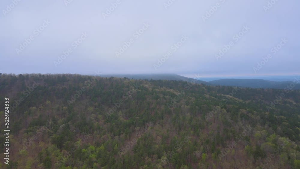 Aerial shot over the Winona Scenic Drive region of Lake Ouachita National Forest neark Hot Springs, Arkansas. Aerial shot over the Winona Scenic Drive region of Lake Ouachita National Forest neark Hot Springs, Arkansas.