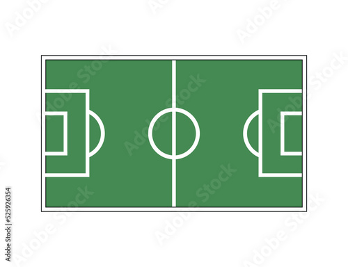 soccer football field. stadium for sports games. football field. drawing or markup. green background. vector illustration