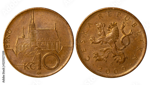 Ten Czech Koruna coin of 2009