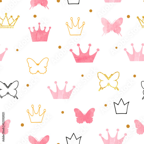 Little princess pattern wit...