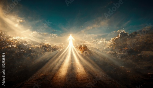 Fotografia illustration of god in heaven