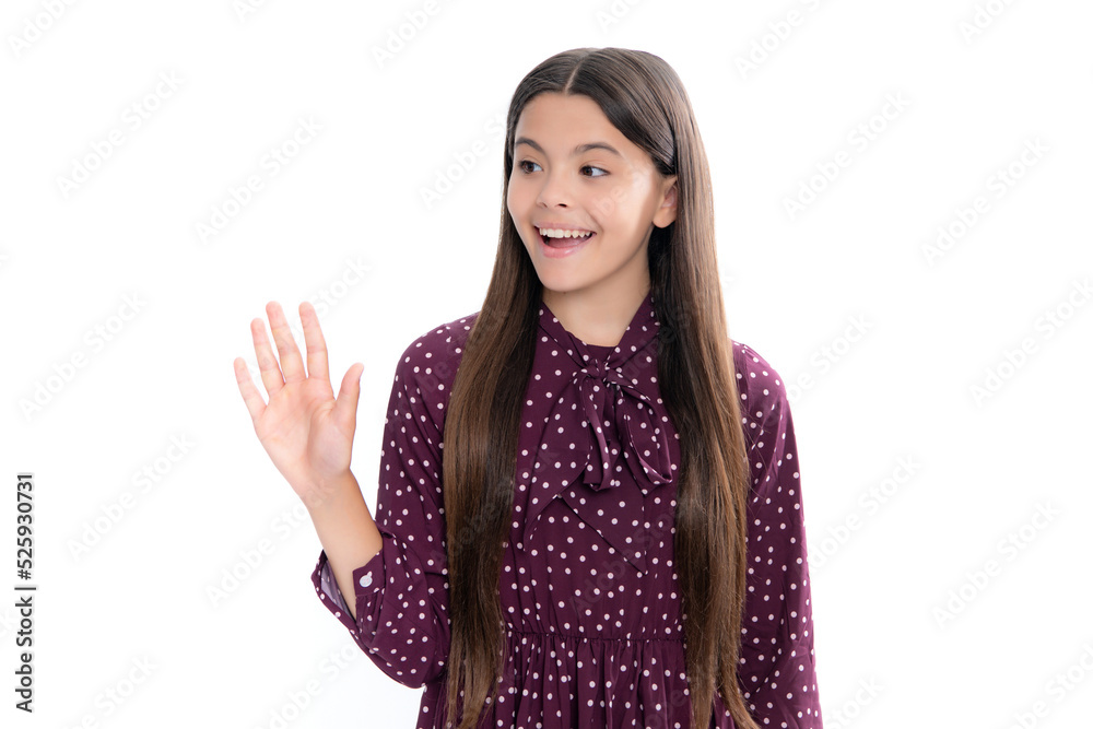 Portrait of happy smiling teenage child girl. Cute preteen girl head shot. Child portrait on white isolated background. Beautiful teenager face. Portrait of happy smiling teenage child girl. Cute preteen girl head shot. Child portrait on white isolated background. Beautiful teenager face.