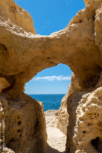 The natural caves exists in Algar Seco  Carvoeiro  Algarve - Portugal