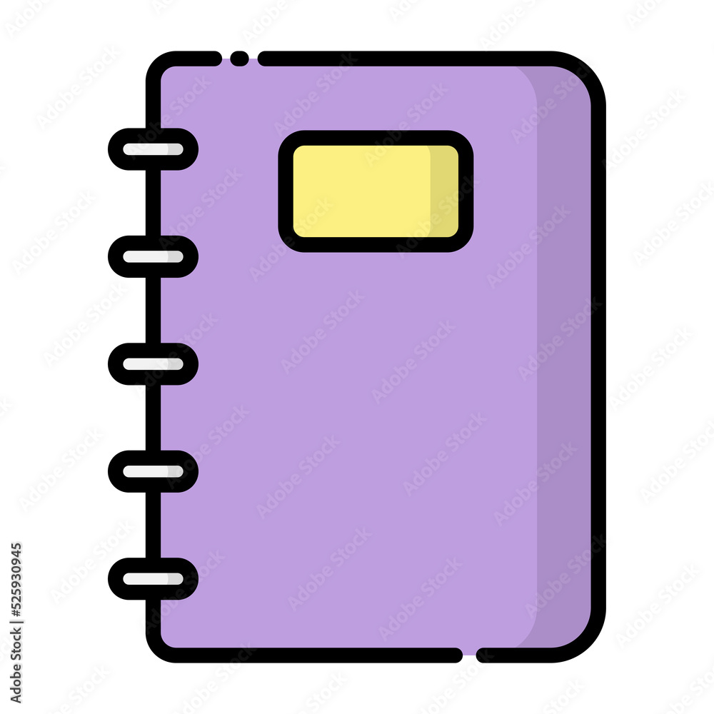 Notebook icon. Notebook icon.