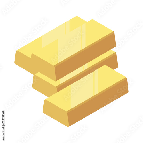 Isometric Gold Bars