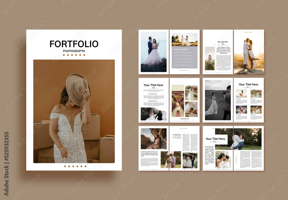 Portfolio Layout Stock Template Adobe Stock