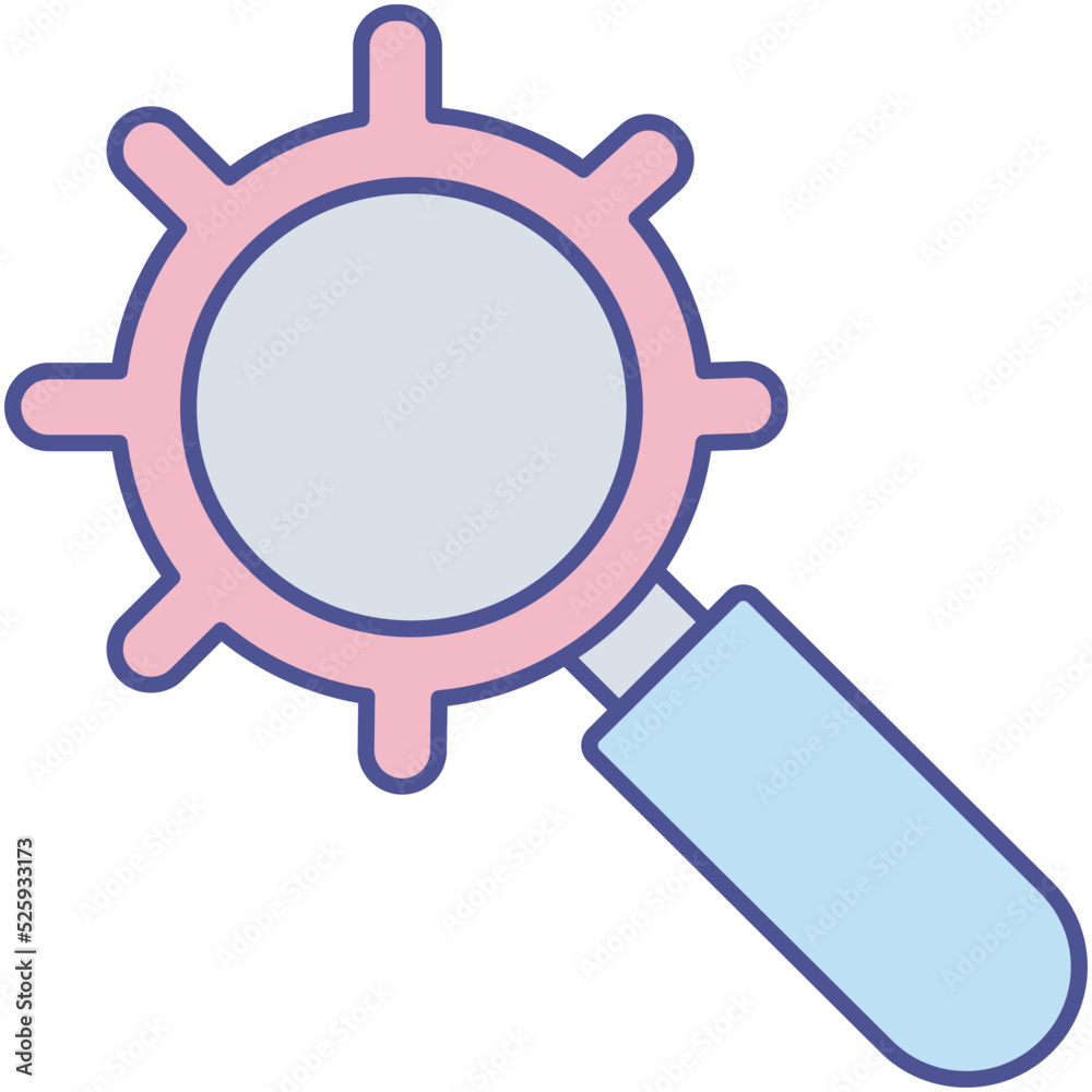 magnifier setting Isolated Vector icon which can easily modify or edit

