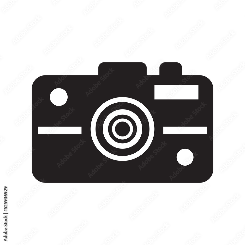Photography dslr camera icon | Black Vector illustration | Photography dslr camera icon | Black Vector illustration |