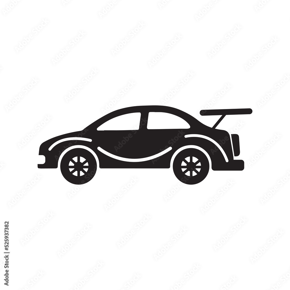 Best quality vehicle car icon | Black Vector illustration |