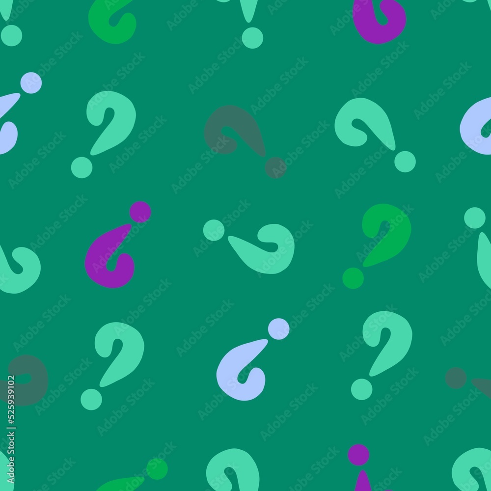 Back to school seamless question marks pattern for kids clothes print and notebooks and wrapping paper Back to school seamless question marks pattern for kids clothes print and notebooks and wrapping paper