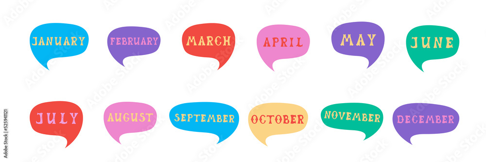 January, February, March, April, May, June, July, August, September ...