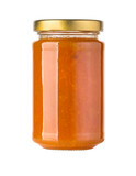 Jar of Apricot or peach jam