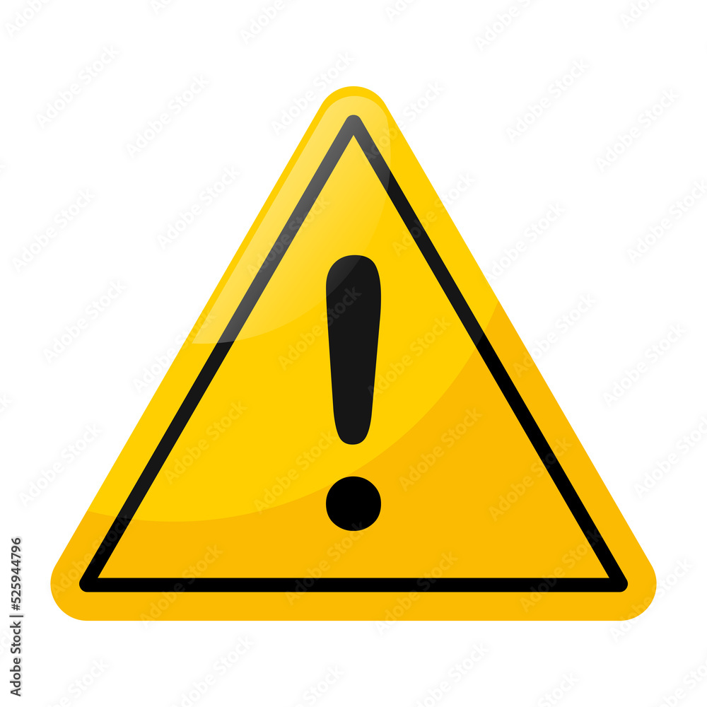 hazard warning sign. hazard warning sign.