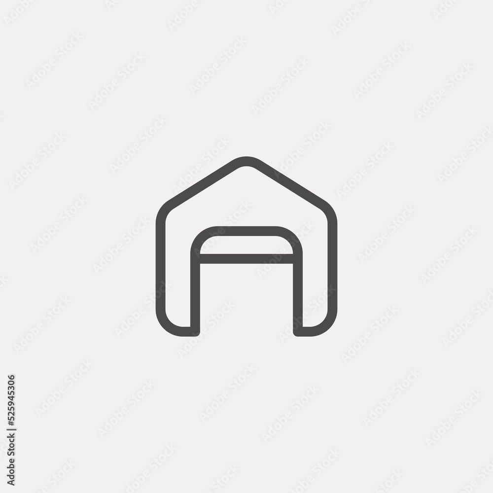 Fototapeta premium Garage vector icon sign symbol