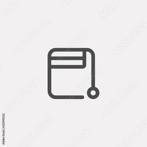 Raised blinds vector icon sign symbol