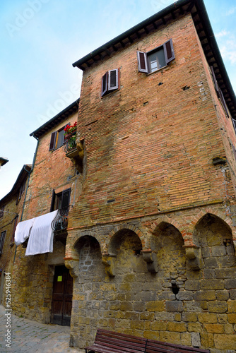 the historic center of Volterra tuscany Italy