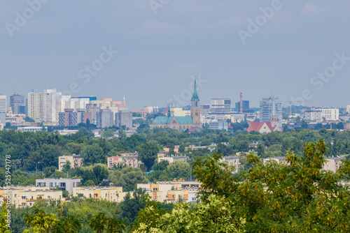 City center panorama - Cathedral - Lodz City - Poland