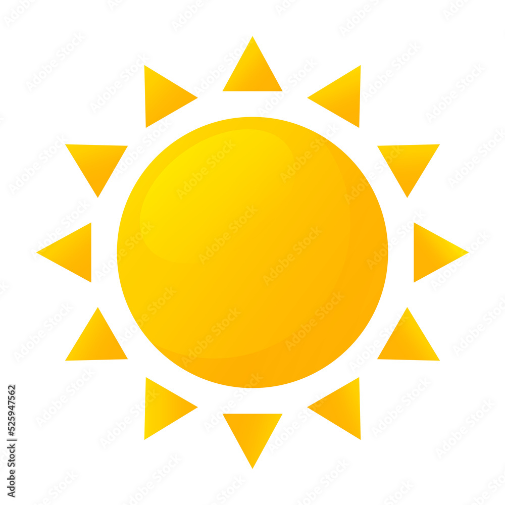 Sun icon. Sun icon.