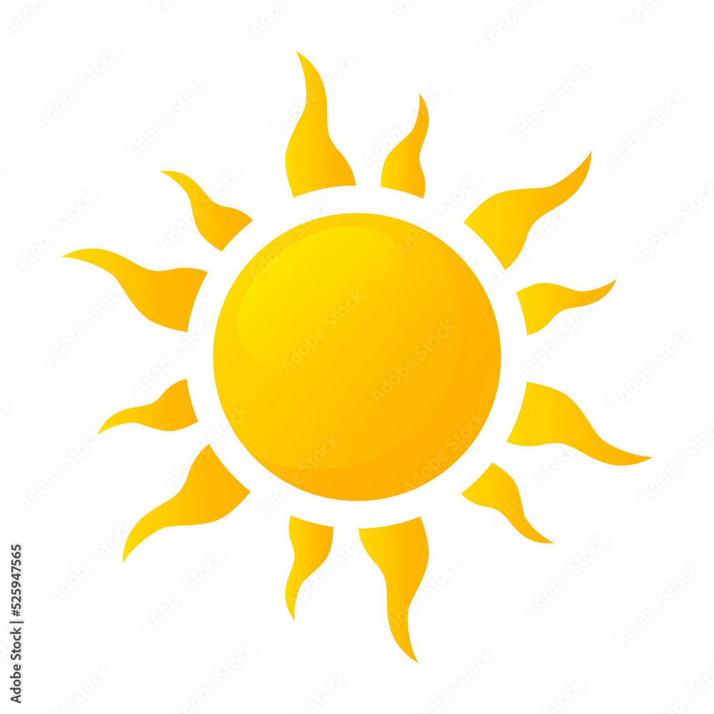 Sun icon. Sun icon.