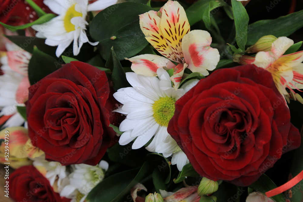 bouquet of red roses