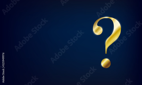 ゴールドのクエスチョンマーク
