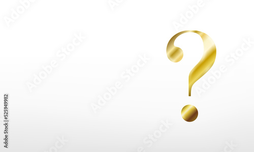 ゴールドのクエスチョンマーク
