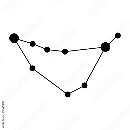 Capricornus icon, zodiac signs.