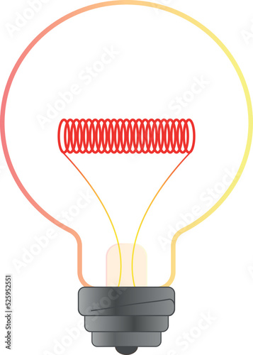 Vector de foco bombilla para ideas retro clásico y estrella encendido apagado y oscuro