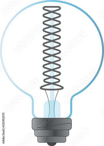 Vector de foco bombilla para ideas retro clásico y estrella encendido apagado y oscuro