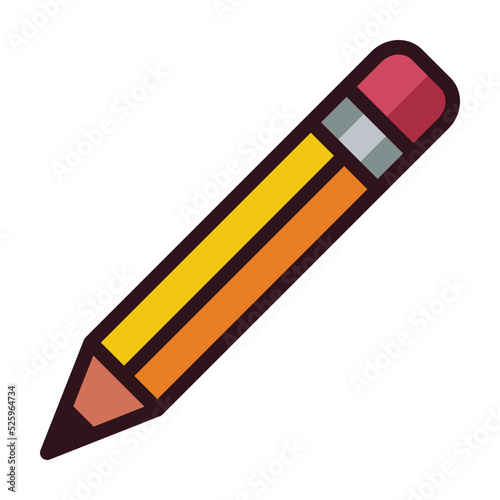 pencil isolated on white background