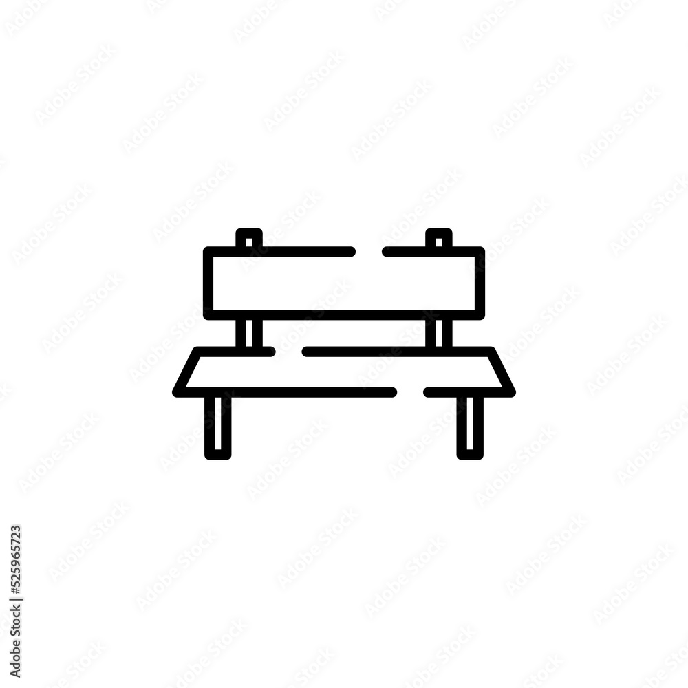 Chair, Seat Dotted Line Icon Vector Illustration Logo Template. Suitable For Many Purposes. Chair, Seat Dotted Line Icon Vector Illustration Logo Template. Suitable For Many Purposes.