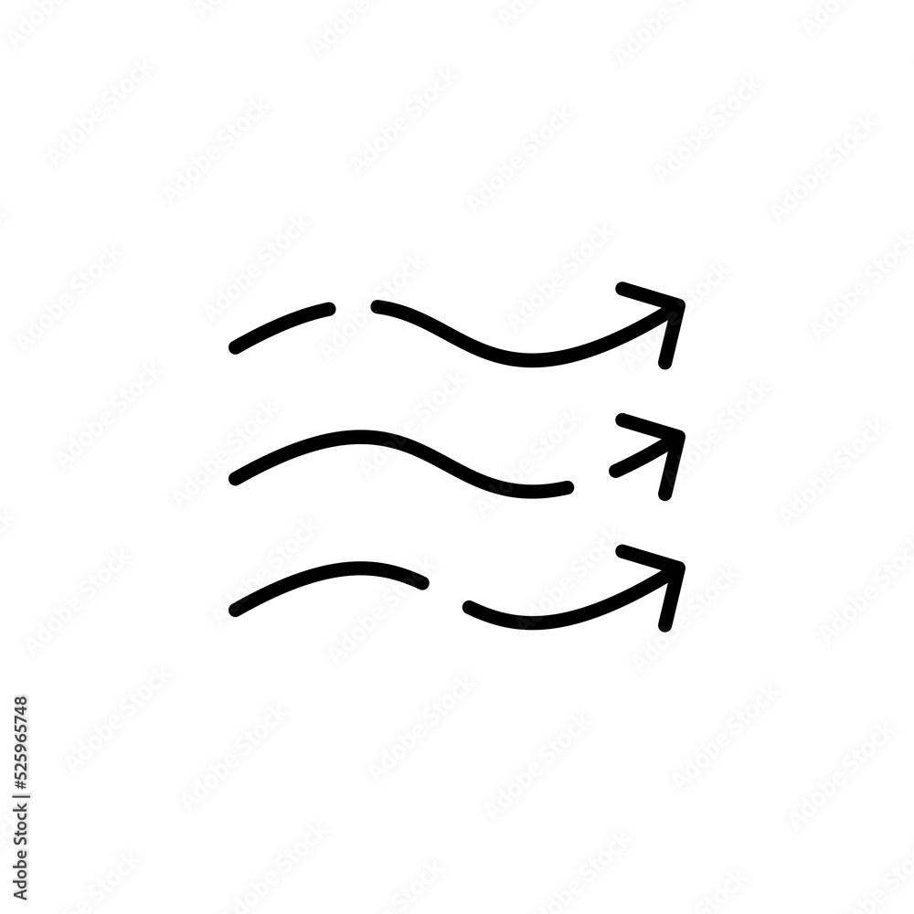 Wind, Air Dotted Line Icon Vector Illustration Logo Template. Suitable For Many Purposes. Wind, Air Dotted Line Icon Vector Illustration Logo Template. Suitable For Many Purposes.