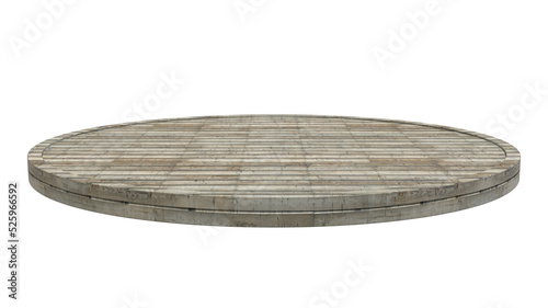 Wood cutting board on wooden 3d © Su